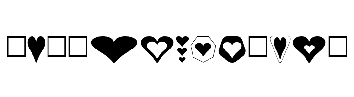 Hearts for 3D FX  Free Fonts Download