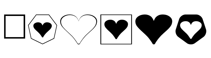 Hearts for 3D FX  Free Fonts Download