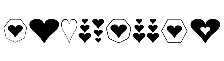 Hearts for 3D FX  Free Fonts Download