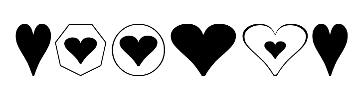 Hearts for 3D FX  Free Fonts Download