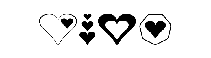 Hearts for 3D FX  Free Fonts Download