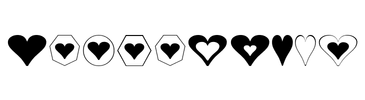 Hearts for 3D FX  Free Fonts Download