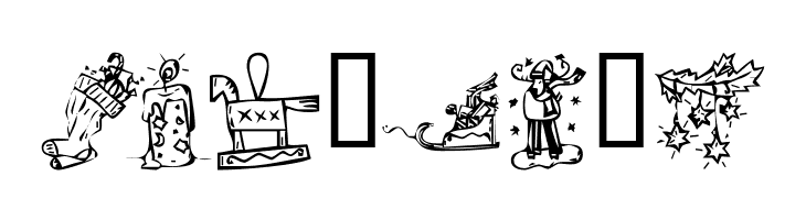 KR Christmas 2002 Dings 2  Free Fonts Download