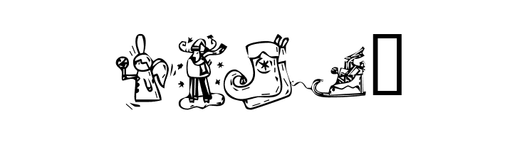 KR Christmas 2002 Dings 2  Free Fonts Download