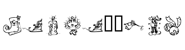 KR Christmas 2002 Dings 2  Free Fonts Download