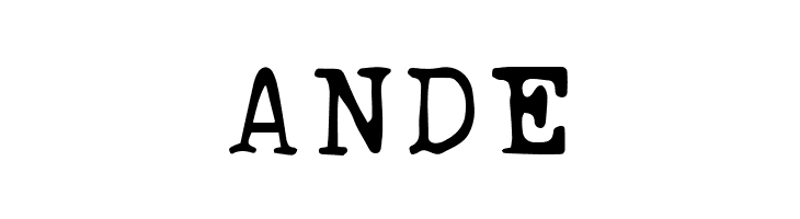 Ana's Rusty Typewriter  Free Fonts Download