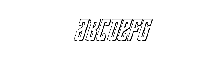 Viceroy of Deacons 3D Italic  Free Fonts Download