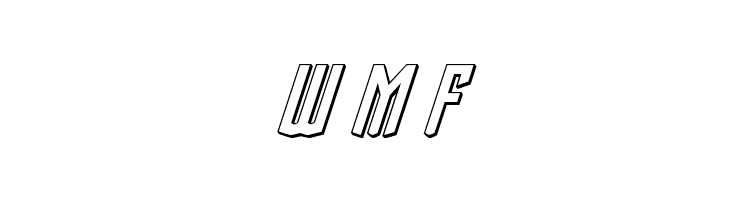 Viceroy of Deacons 3D Italic  Free Fonts Download