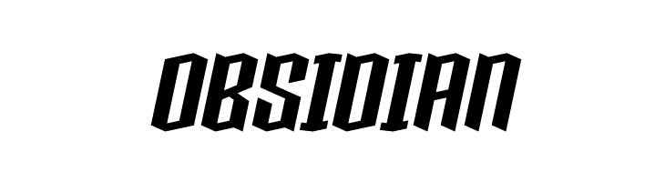OBSIDIAN Boxise Font