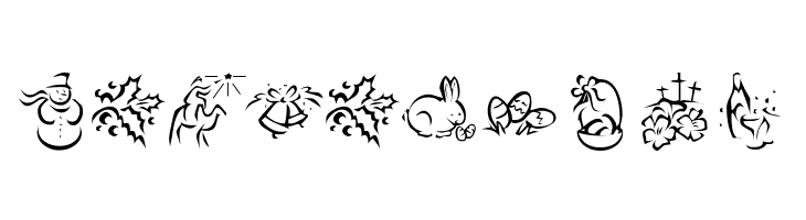 KR Pick A Holiday 2  Free Fonts Download