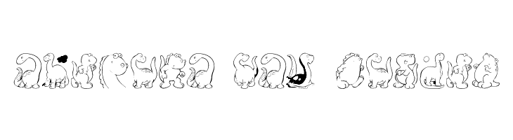 KR Nicky's Dinos  Free Fonts Download