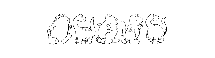 KR Nicky's Dinos  Free Fonts Download