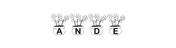 KR Three Flowers  Free Fonts Download