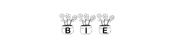 KR Three Flowers  Free Fonts Download