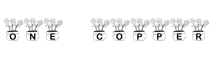 KR Three Flowers  Free Fonts Download