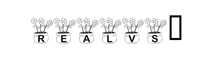 KR Three Flowers  Free Fonts Download