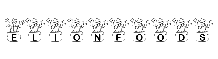 KR Three Flowers  Free Fonts Download