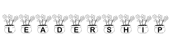 KR Three Flowers  Free Fonts Download