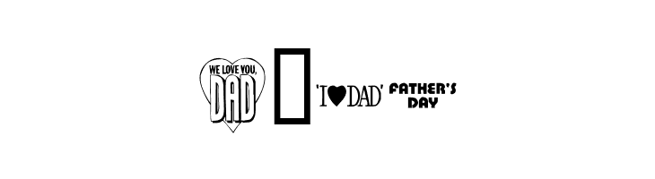 KR Father's Day Dings  Free Fonts Download
