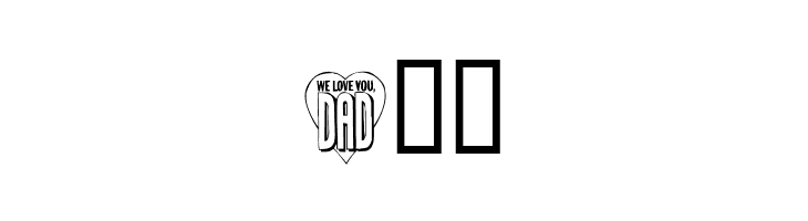 KR Father's Day Dings  Free Fonts Download