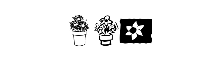 KR Kat's Flowers 3  Free Fonts Download