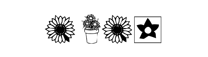 KR Kat's Flowers 3  Free Fonts Download