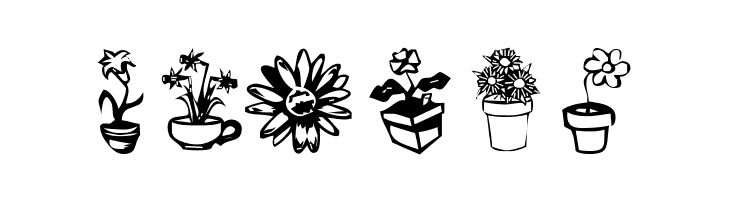 KR Kat's Flowers 3  Free Fonts Download