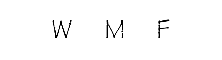 KR Star Letters  Free Fonts Download