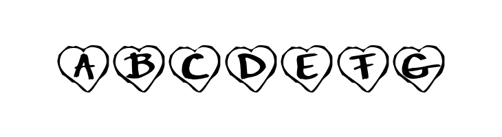 KR Paper Hearts  Free Fonts Download