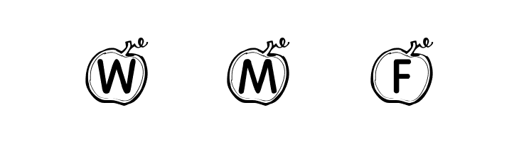 KR Apple  Free Fonts Download