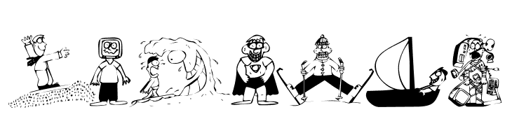 KR Silly Art People  Free Fonts Download