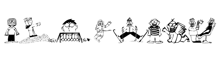 KR Silly Art People  Free Fonts Download