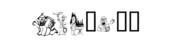 KR Silly Art People  Free Fonts Download