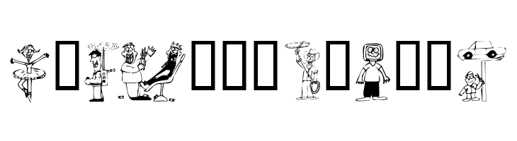KR Silly Art People  Free Fonts Download