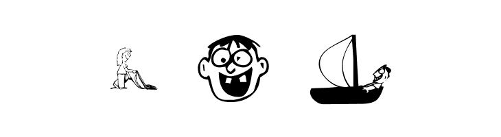 KR Silly Art People  Free Fonts Download