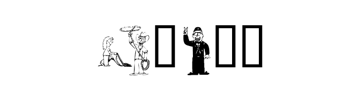 KR Silly Art People  Free Fonts Download