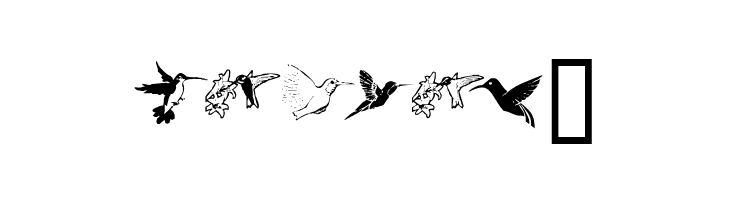 KR Renee's Hummingbirds  Free Fonts Download