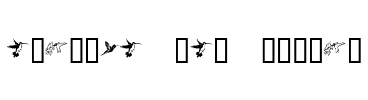 KR Renee's Hummingbirds  Free Fonts Download