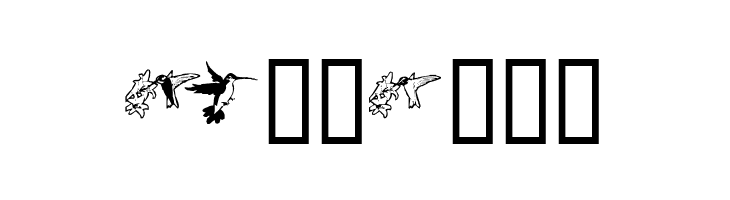 KR Renee's Hummingbirds  Free Fonts Download