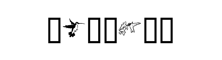 KR Renee's Hummingbirds  Free Fonts Download