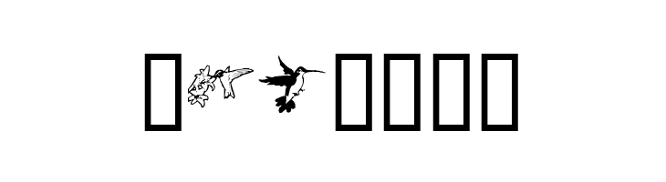 KR Renee's Hummingbirds  Free Fonts Download