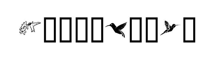 KR Renee's Hummingbirds  Free Fonts Download