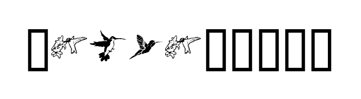 KR Renee's Hummingbirds  Free Fonts Download
