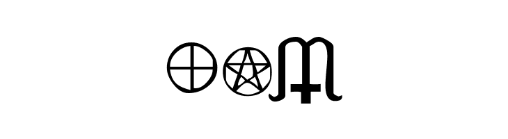 KR Wiccan Symbols  Free Fonts Download