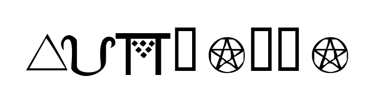 KR Wiccan Symbols  Free Fonts Download
