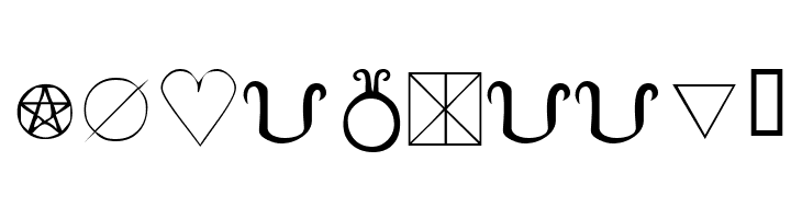 KR Wiccan Symbols  Free Fonts Download