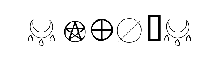 KR Wiccan Symbols  Free Fonts Download