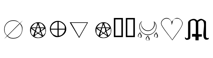 KR Wiccan Symbols  Free Fonts Download