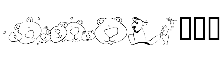 KR Scrappin Bears  Free Fonts Download