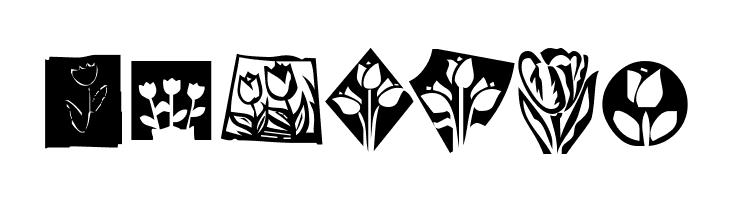 KR Tulips  Free Fonts Download